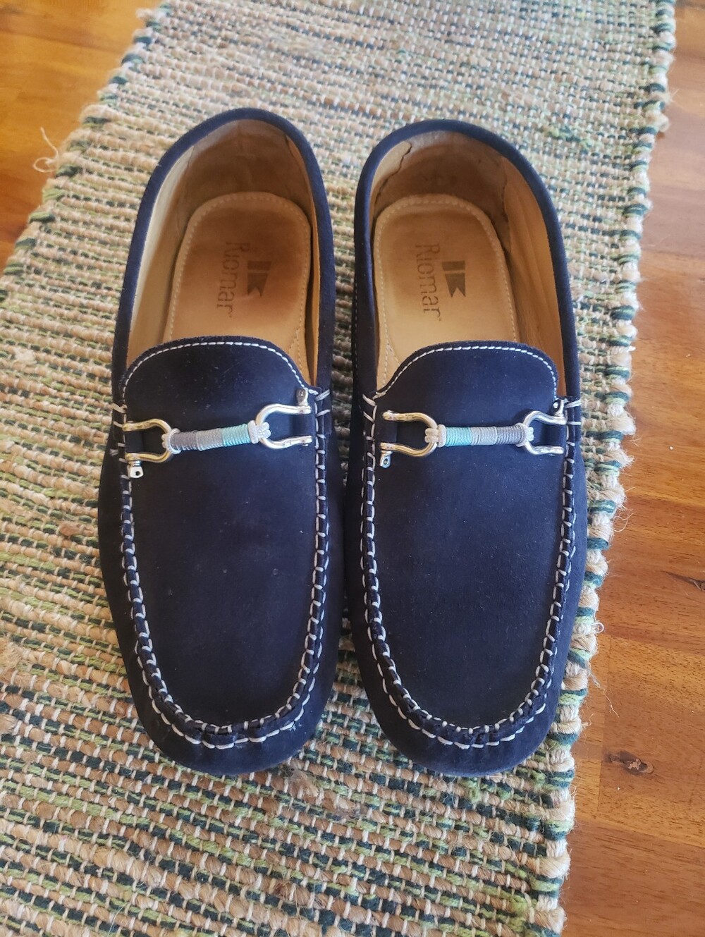 Riomar Men’s Navy Suede Driving Loafers The Submarine Deck Driver